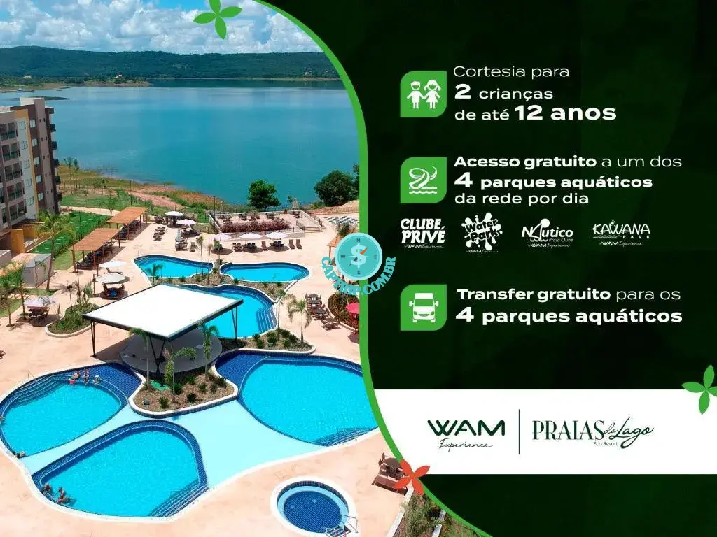 Praias do Lago Eco Resort by WAM em Caldas Novas Goiás